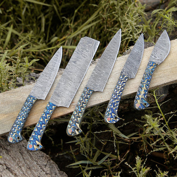 Damascus steel Chef knife set